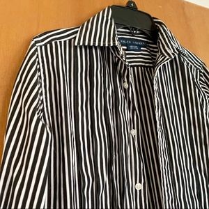Ralph Lauren Black and White Stripe Blouse